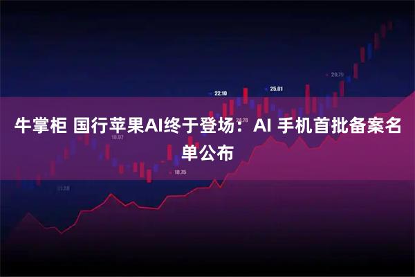 牛掌柜 国行苹果AI终于登场：AI 手机首批备案名单公布