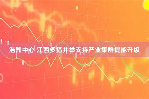 浩鼎中心 江西多措并举支持产业集群提能升级