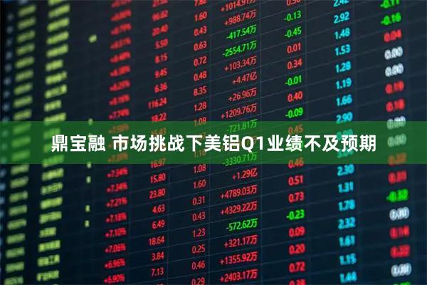 鼎宝融 市场挑战下美铝Q1业绩不及预期