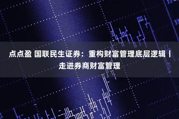 点点盈 国联民生证券：重构财富管理底层逻辑丨走进券商财富管理